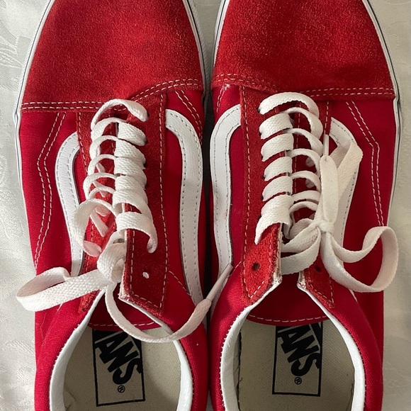 Vans Sneakers Men’s Classic Retro Red Suede Shoes Skater 8.5 - Picture 5 of 7